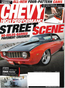 CHEVY HIGH PERFORMANCE 2013 APR - POPP'S C3,ORNDOFF'S '65 CHEVELLE SS, '70 CHEV